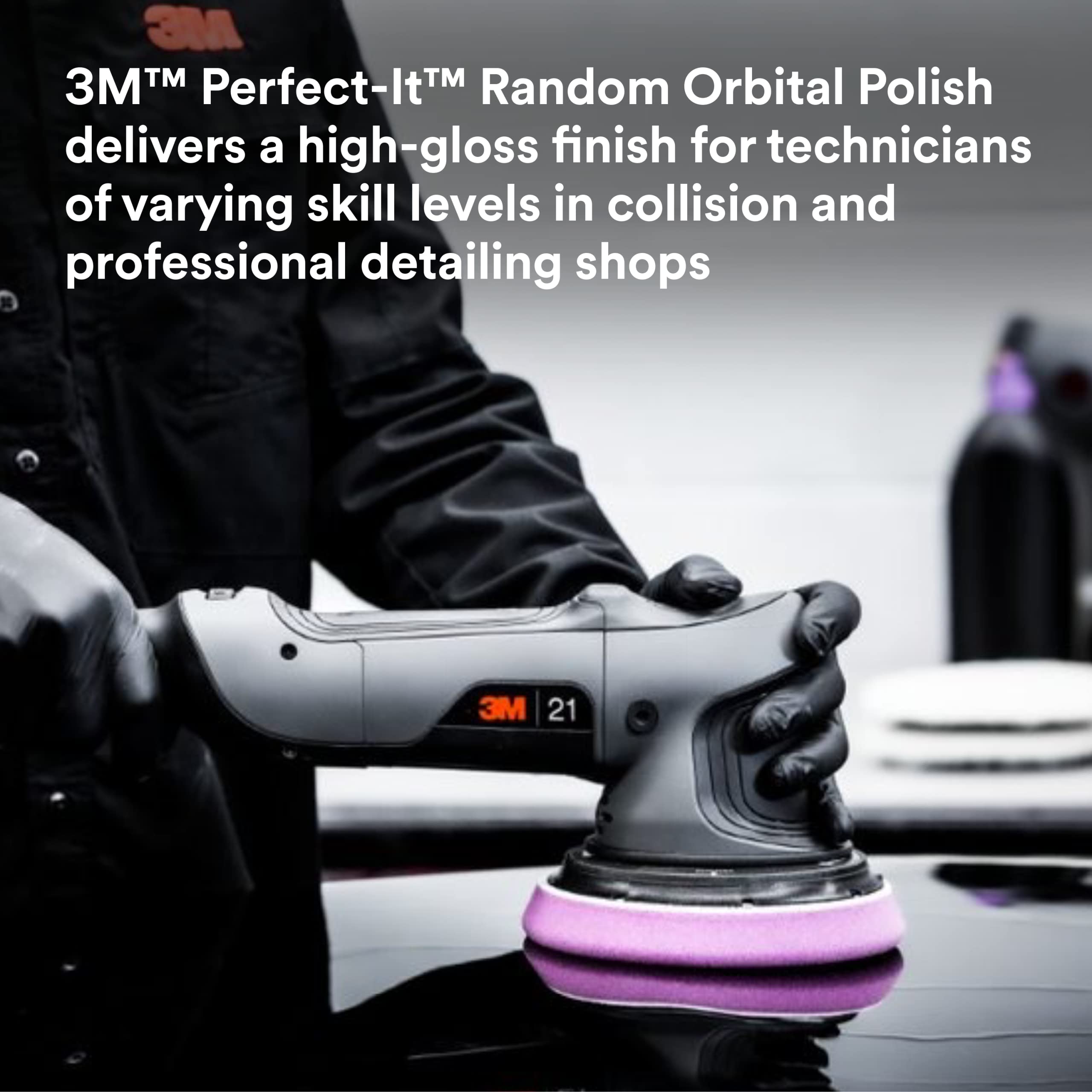 3M Perfect-It Random Orbital Polish, 34134, 1 Quart, Fast Cutting Polisher for Automotive Buffing & Polishing, High-Gloss Finish