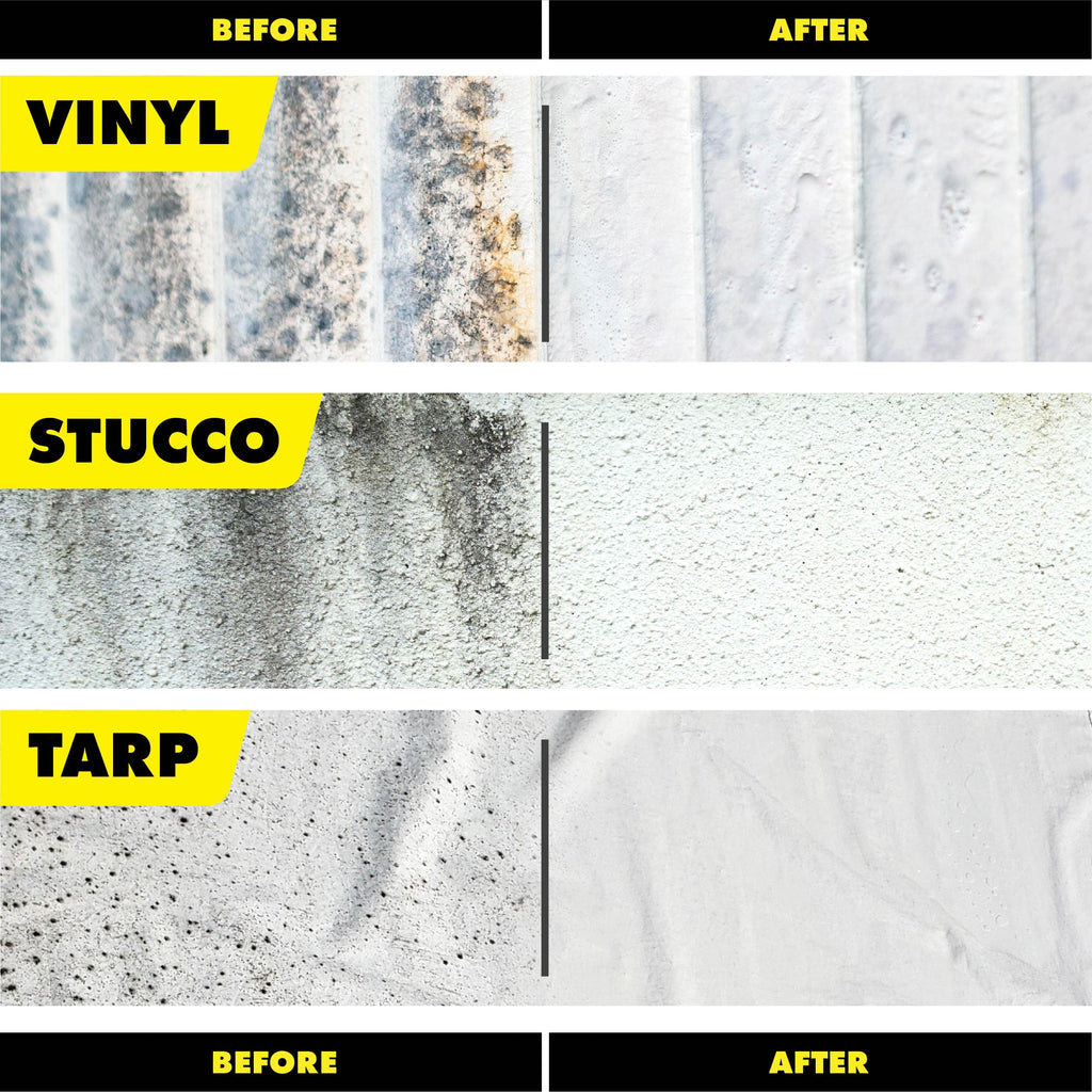 STAR BRITE Mold Stain & Mildew Stain Remover + Cleaner – Lifts Dirt & Removes Mildew Stains on Contact - 22 OZ Spray, clear (085616SS)